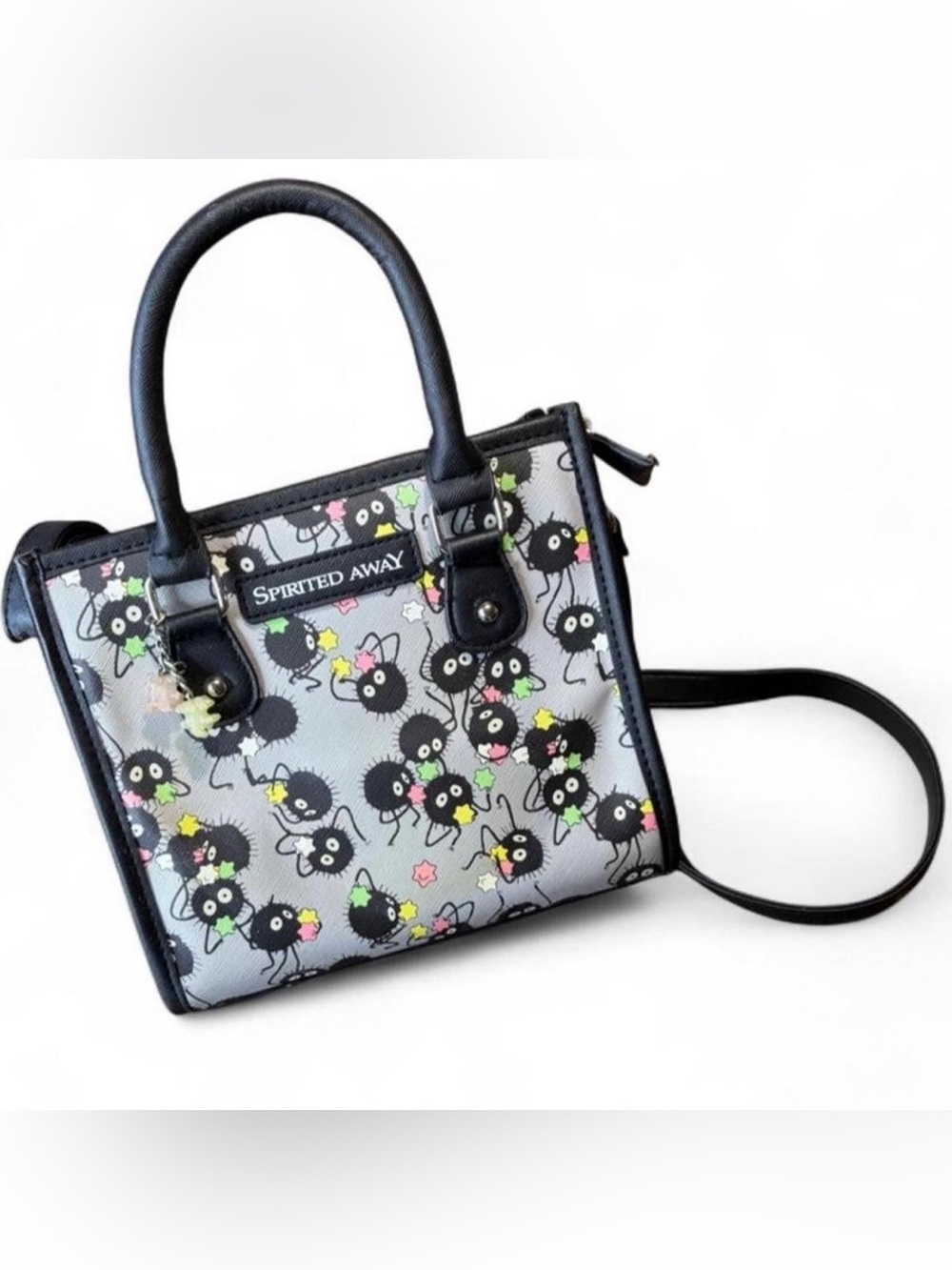 Studio Ghibli The Spirited Away Anime Graphic Charm Crossbody Purse Satchel Bag